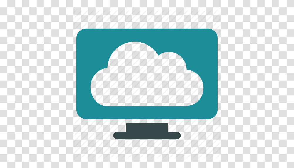 Cloud Computer Display Forecast Monitor Online Weather Icon, Electronics, Light, Screen, LCD Screen Transparent Png