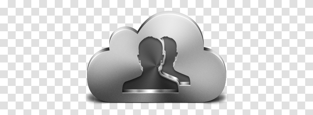 Cloud Contacts 2x Silver Icon Icon, Cushion, Heart, LCD Screen, Monitor Transparent Png