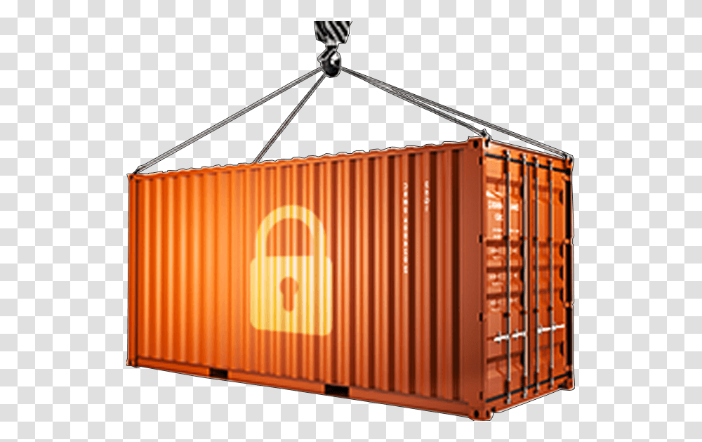 Cloud Container Security Cantenor, Shipping Container, Gate, Crib, Furniture Transparent Png