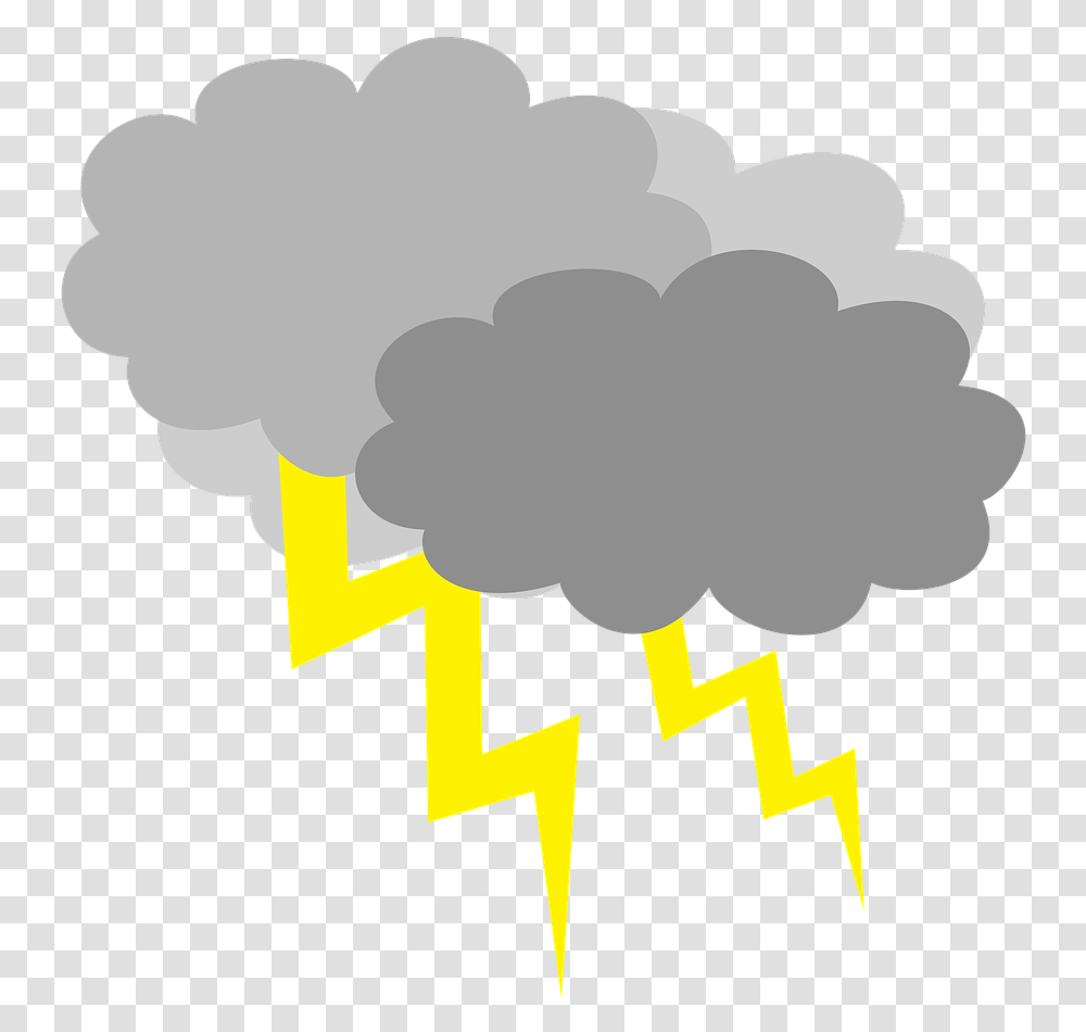 Cloud Cover With The Stormstormlightningstorm Clouds Cartoon Storm Cloud, Text, Tree, Plant, Crowd Transparent Png