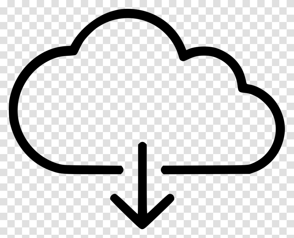 Cloud Download Svg Icon Free Download White Cloud Icon, Silhouette, Stencil, Sunglasses, Accessories Transparent Png