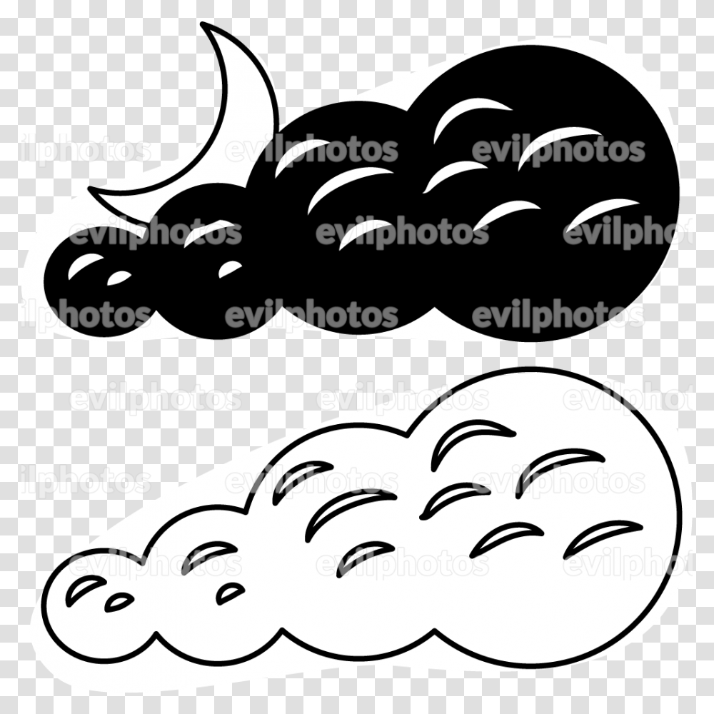 Cloud Drawing Vector And Stock Photo, Claw, Hook, Stencil, Mustache Transparent Png