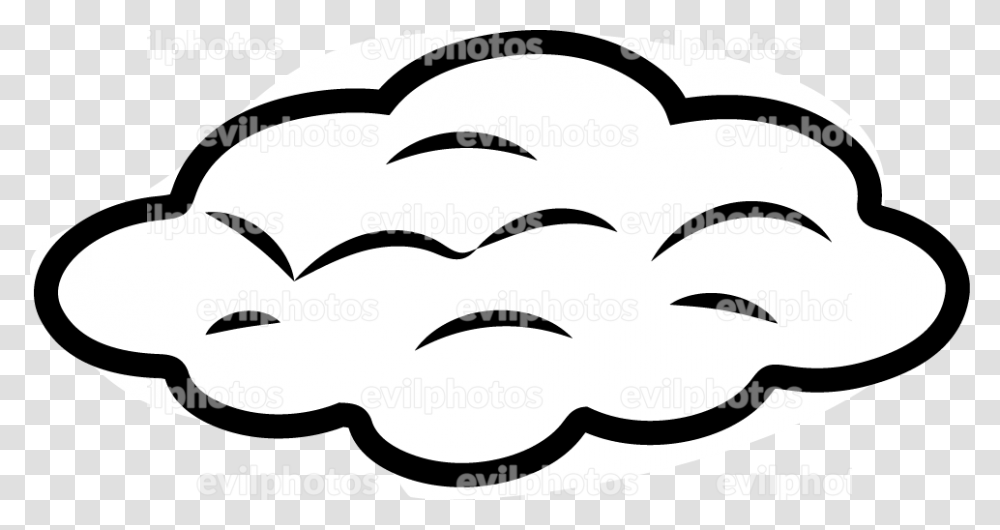 Cloud Drawing Vector And Stock Photo, Stencil, Mustache Transparent Png