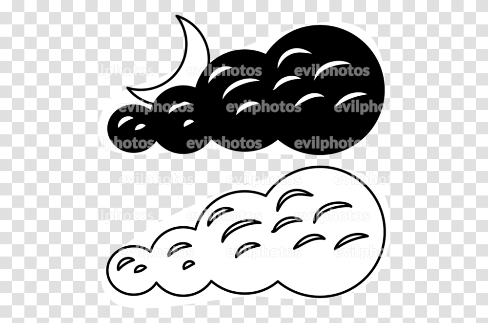 Cloud Drawing Vector And Stock Photo, Stencil, Poster, Advertisement Transparent Png