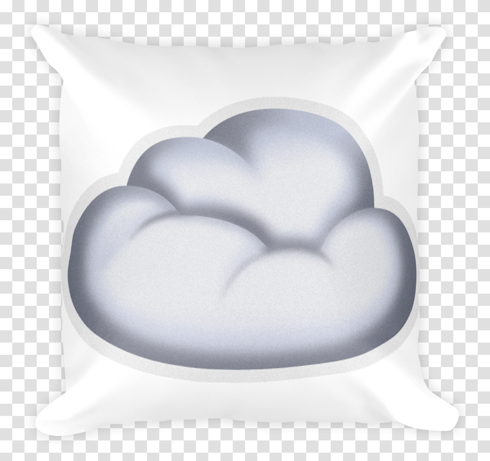 Cloud Emoji Emoji Download Cushion, Pillow Transparent Png