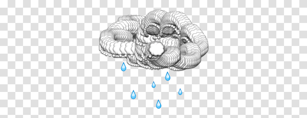 Cloud Emoji Tumblr Aesthetic Rain Gif, Art, Drawing, Snake, Reptile Transparent Png