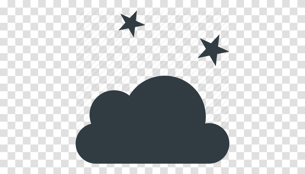 Cloud Forecast Night Stars Weather Icon, Star Symbol, Tree, Plant Transparent Png