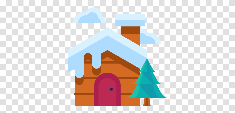 Cloud Forest Home House Tree Winter Icon, Building, Outdoors, Nature, Housing Transparent Png