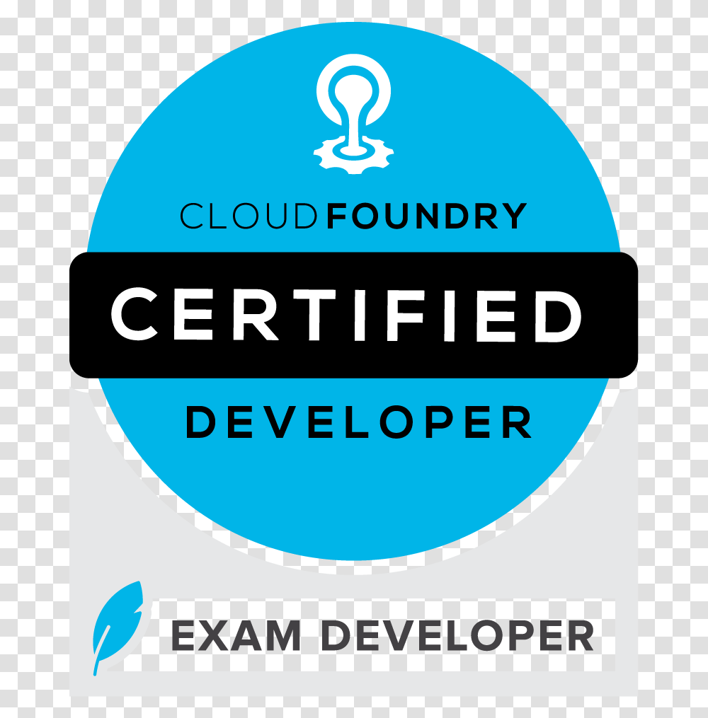 Cloud Foundry Certified Developer Circle, Light, Logo, Trademark Transparent Png