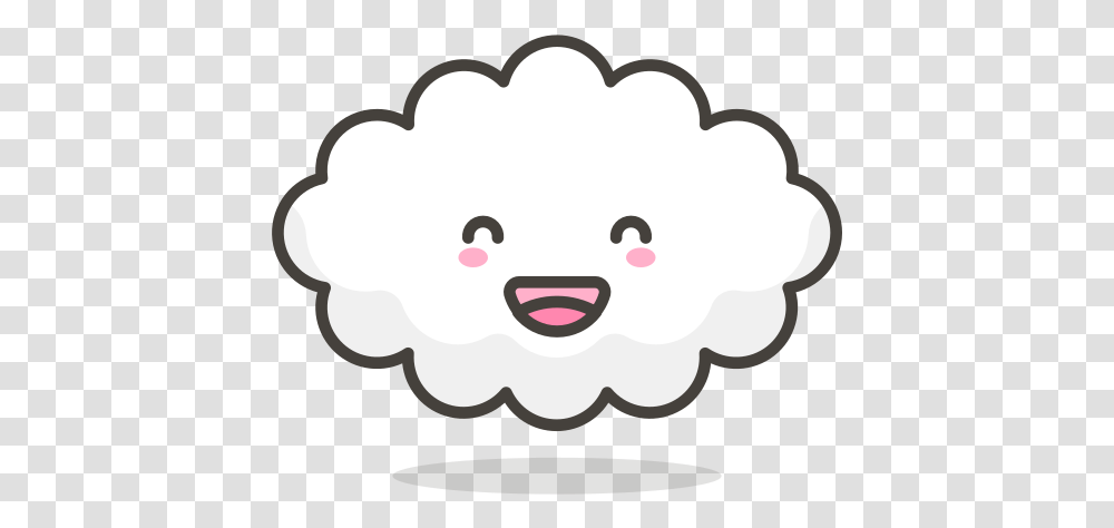 Cloud Free Icon Of 780 Vector Emoji Happy, Mustache, Pillow, Cushion Transparent Png