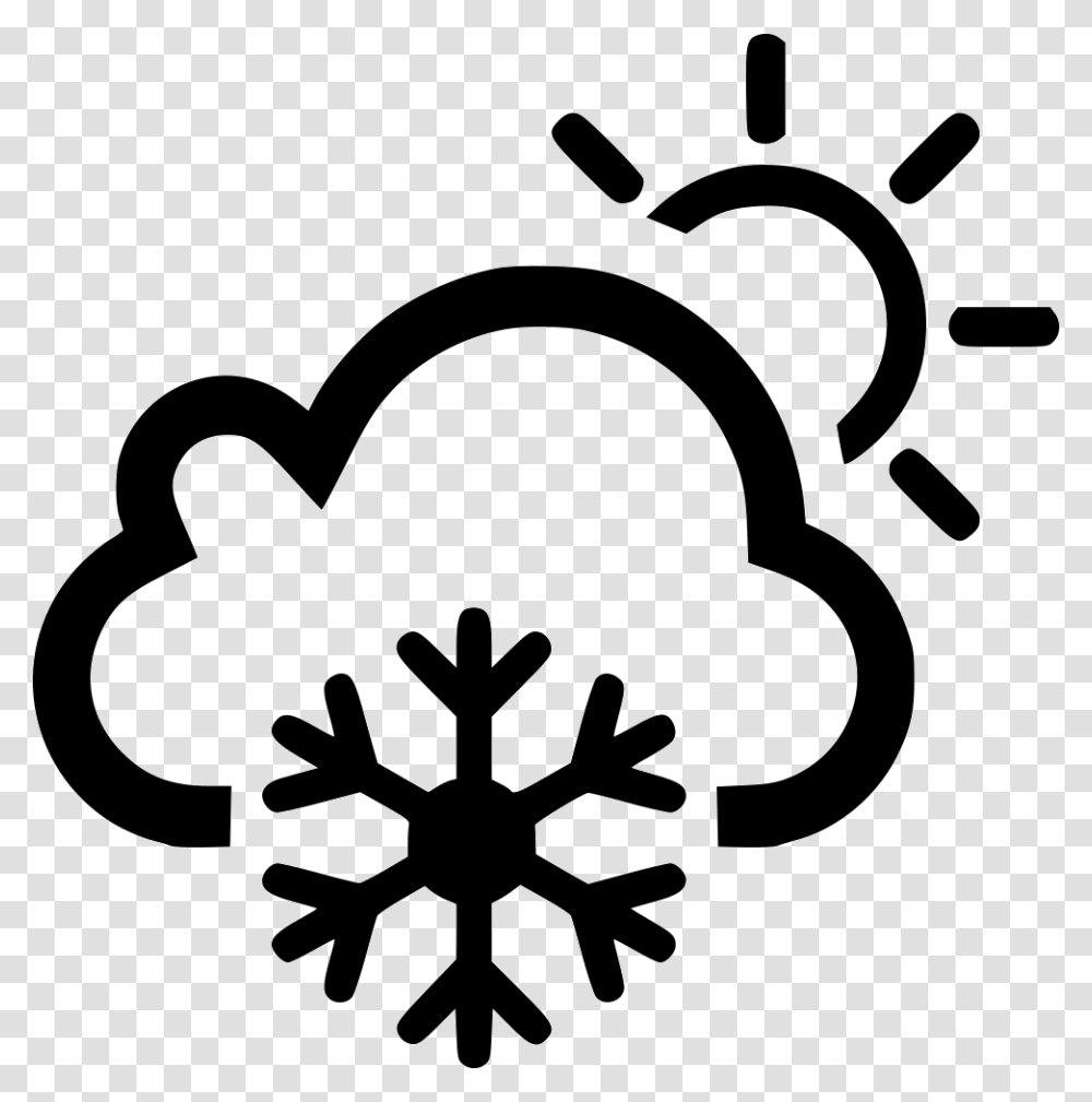 Cloud Frost Frosty Sun Sunny Background Snowflake Icon, Stencil, Lawn Mower, Tool Transparent Png