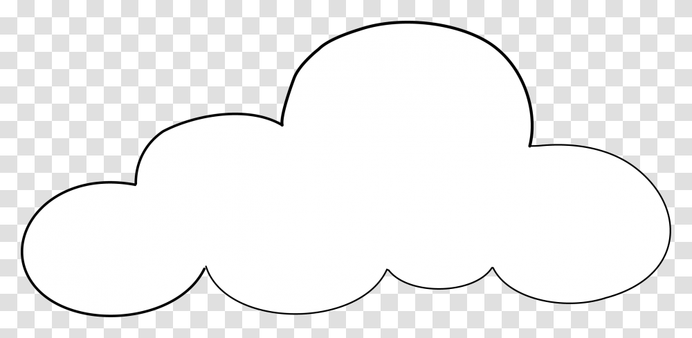 Cloud Hd Outline Background Clipart Free Cloud Coloring Page, Stencil, Label Transparent Png