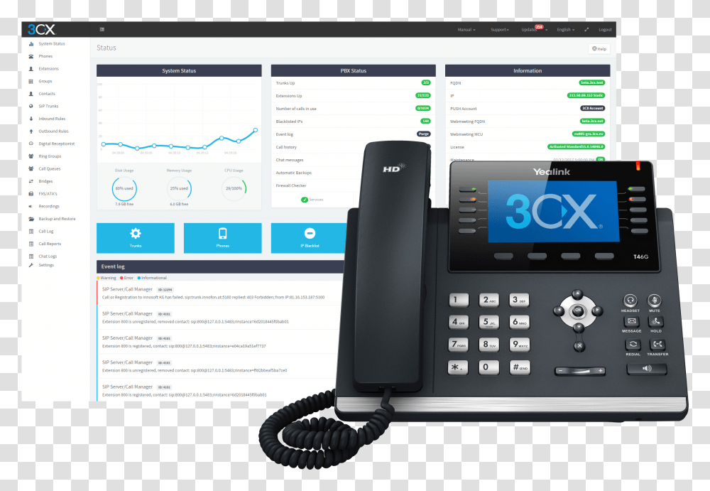 Cloud Hosted 3cx Phone Systems Pbx Blue 3cx Phone, Mobile Phone, Electronics, Cell Phone, Dial Telephone Transparent Png