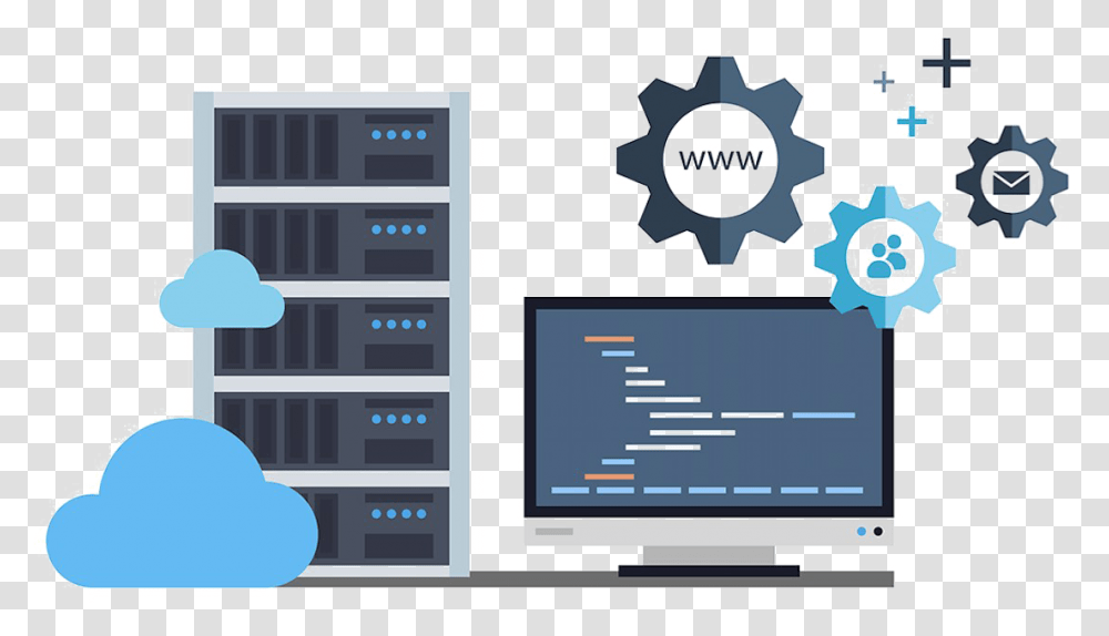 Cloud Hosting Free Download Host Website, Computer, Electronics, Monitor, Screen Transparent Png