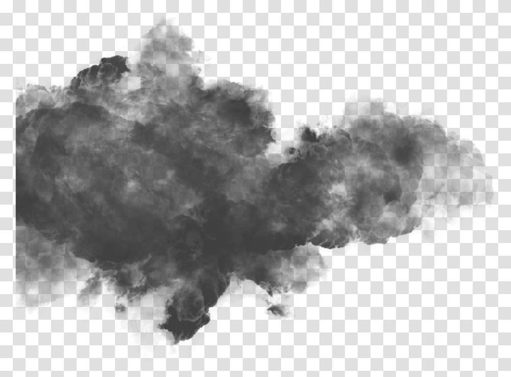 Cloud Left Black Monochrome, Nature, Silhouette, Outdoors, Weather Transparent Png
