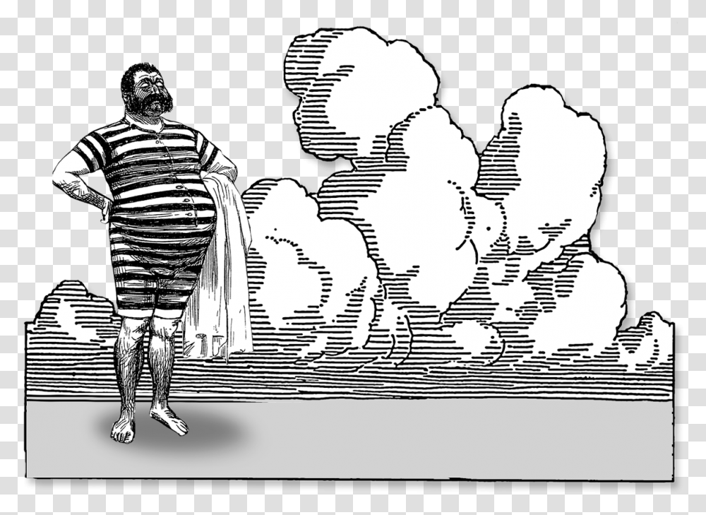 Cloud Line Drawing, Person, People, Hand Transparent Png
