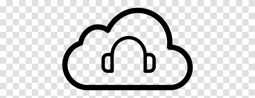 Cloud Listening Audio Listening Earbuds Icon With And Vector, Gray, World Of Warcraft Transparent Png