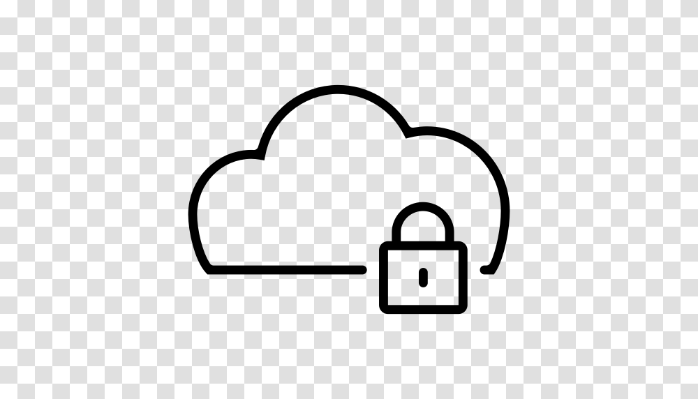 Cloud Lock Cloud Server Cloud Service Cloudy Sky Icon, Gray, World Of Warcraft Transparent Png