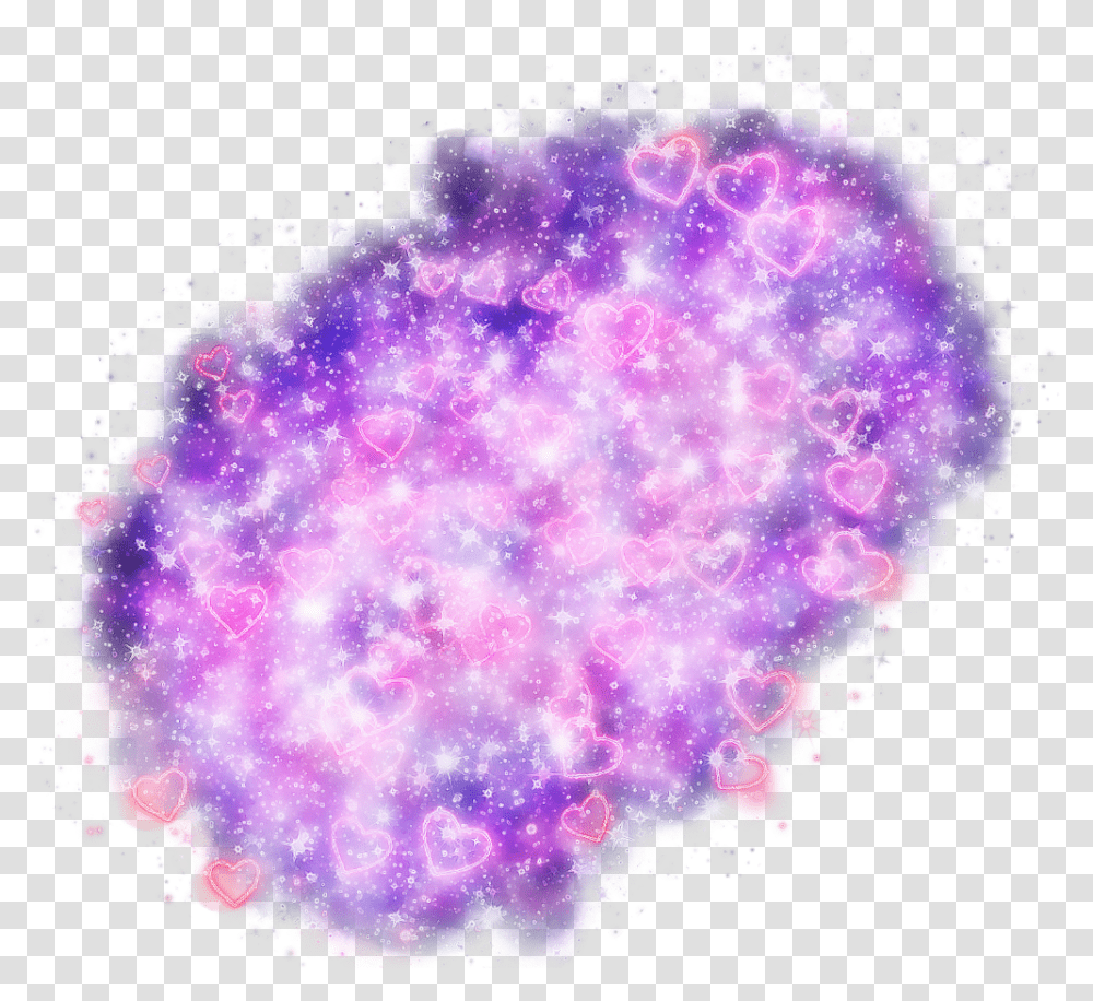 Cloud Love Heart Poof Lovegalaxy Freetoedit, Purple, Crystal, Ornament, Pattern Transparent Png