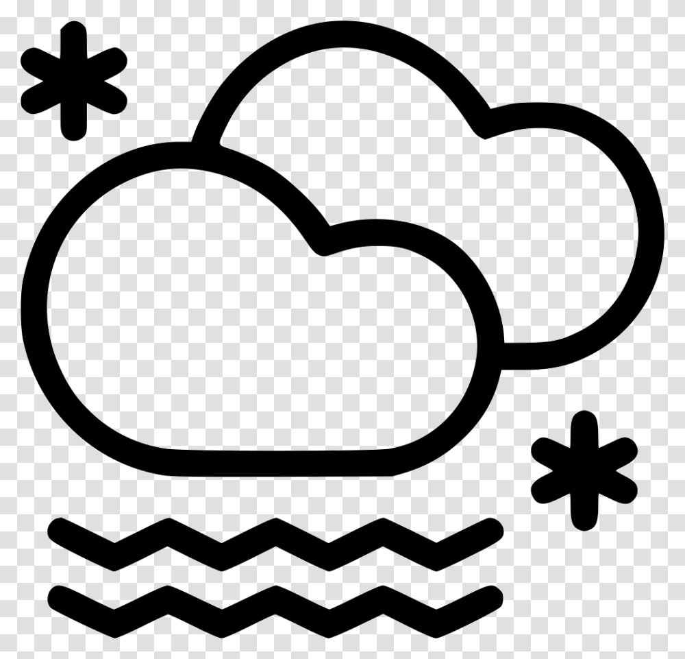 Cloud Mist Snow Snowfall Fog Foggy Icon Free Download, Stencil, Heart, Sunglasses, Accessories Transparent Png