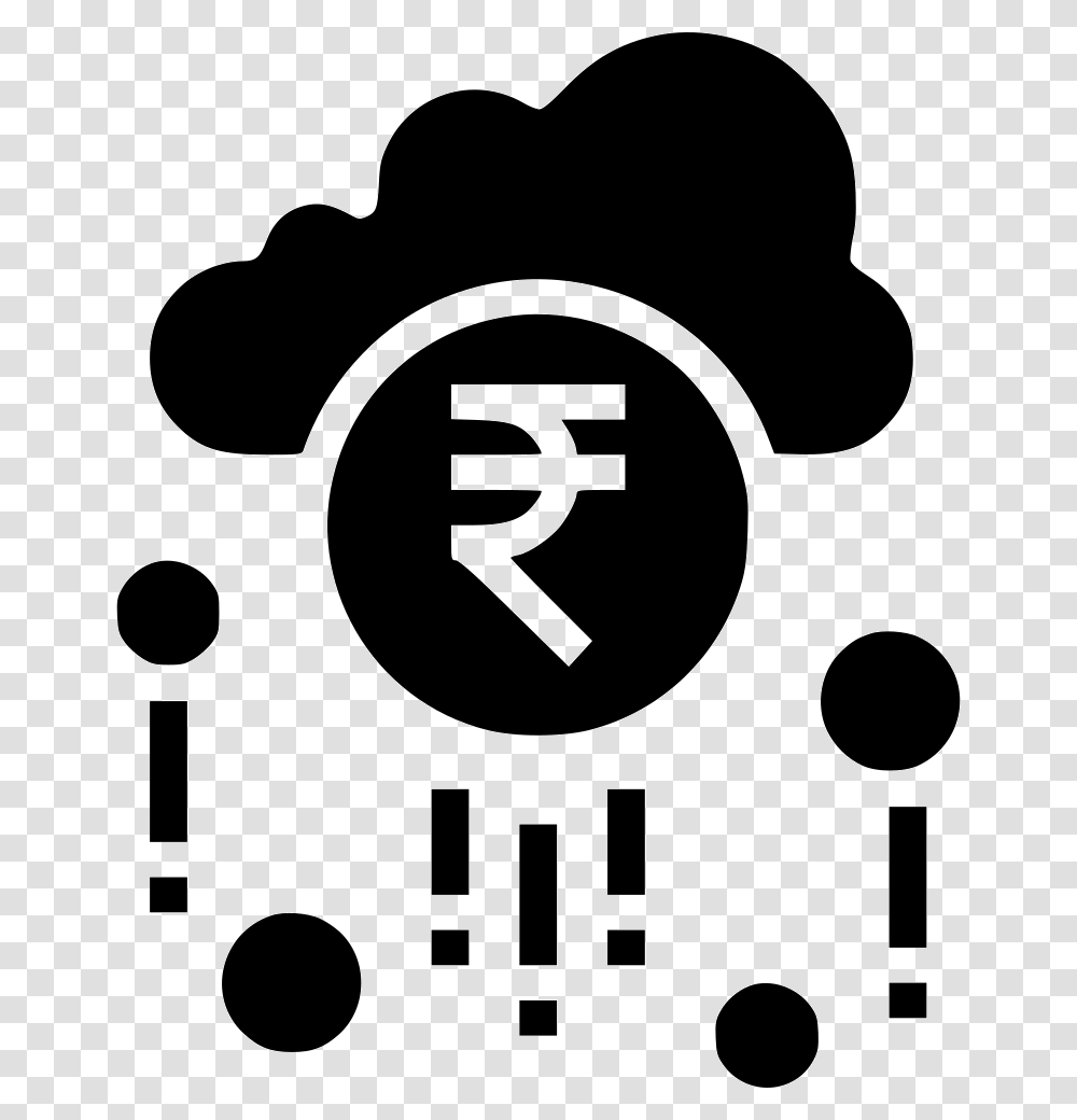 Cloud Money Sign, Number, Stencil Transparent Png