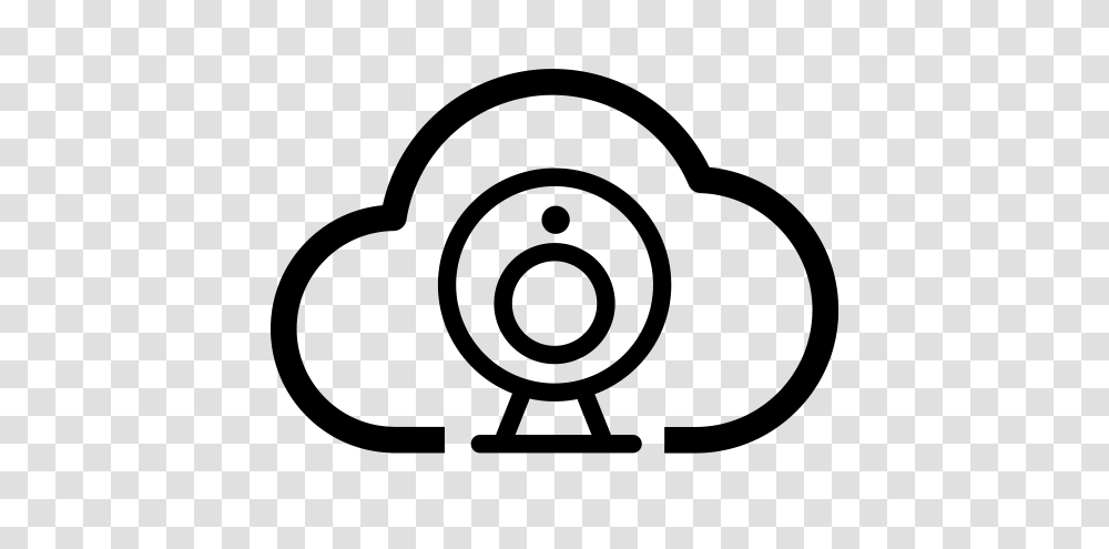 Cloud Monitoring Monitoring Online Privacy Icon With, Gray, World Of Warcraft Transparent Png