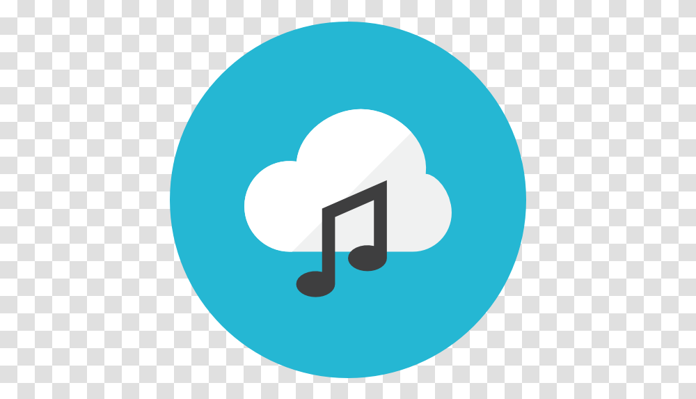 Cloud Music Icon Kameleon Iconset Webalys Music Icon Round, Number, Symbol, Text, Alphabet Transparent Png