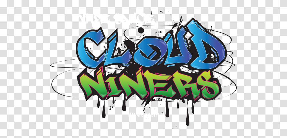 Cloud Niners Best Malaysian E Graphic Design, Graffiti, Poster, Advertisement, Text Transparent Png