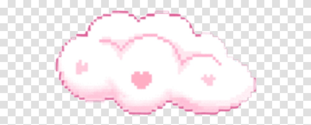 Cloud Nube Pink Rosa Kawaii Cute Pixel Kawaii Cloud Pixel, Hand, Birthday Cake, First Aid, Urban Transparent Png