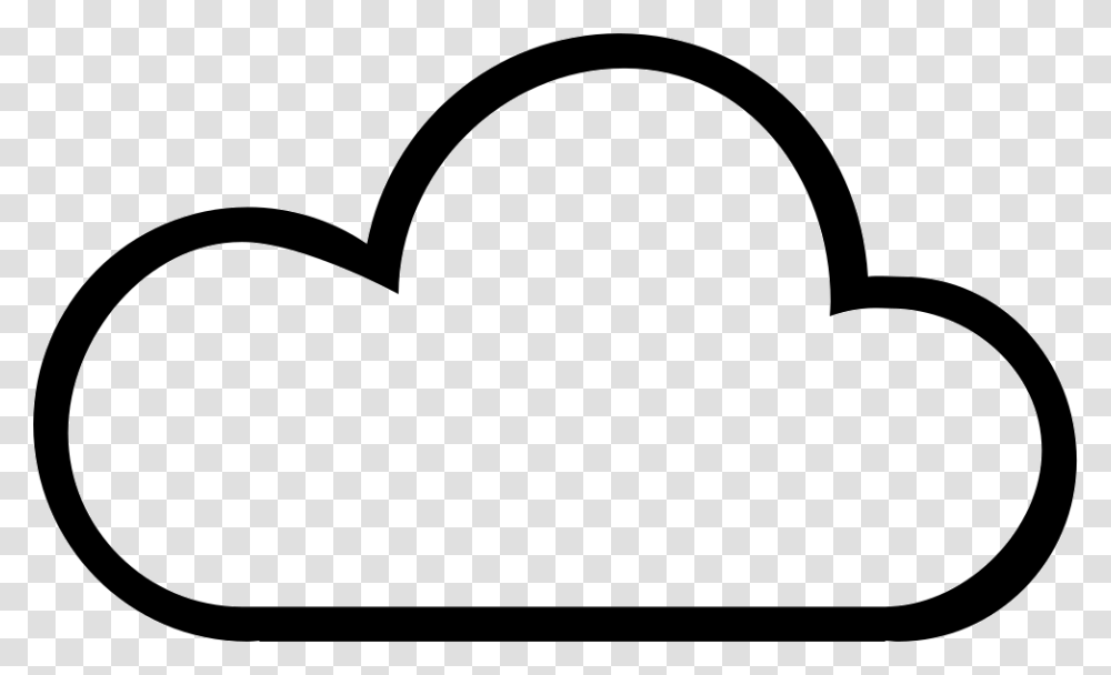 Cloud Outline Internet Symbol Icon Free Download, Stencil, Logo, White Transparent Png