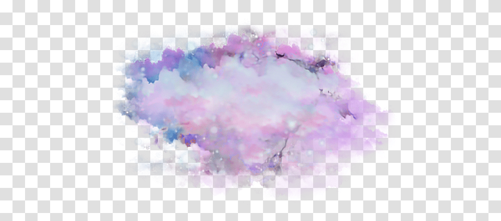 Cloud Painting Space Clouds Sky Moon Stars Dark Background Watercolor, Purple, Pattern, Ornament, Fractal Transparent Png