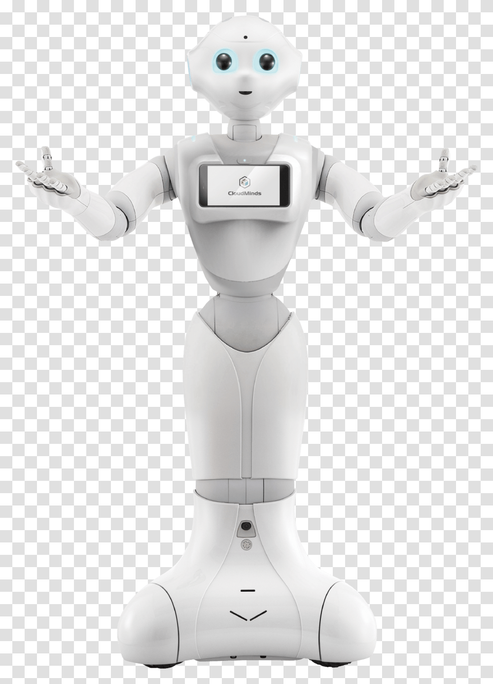 Cloud Pepper Humanoid Robot Cloudminds Robots Cloud Pepper, Person Transparent Png