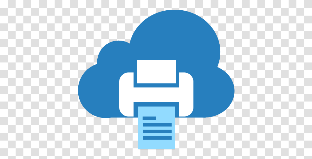 Cloud Printer App For Windows 10 Cloud Print Icon, First Aid, Text, Cushion, Word Transparent Png