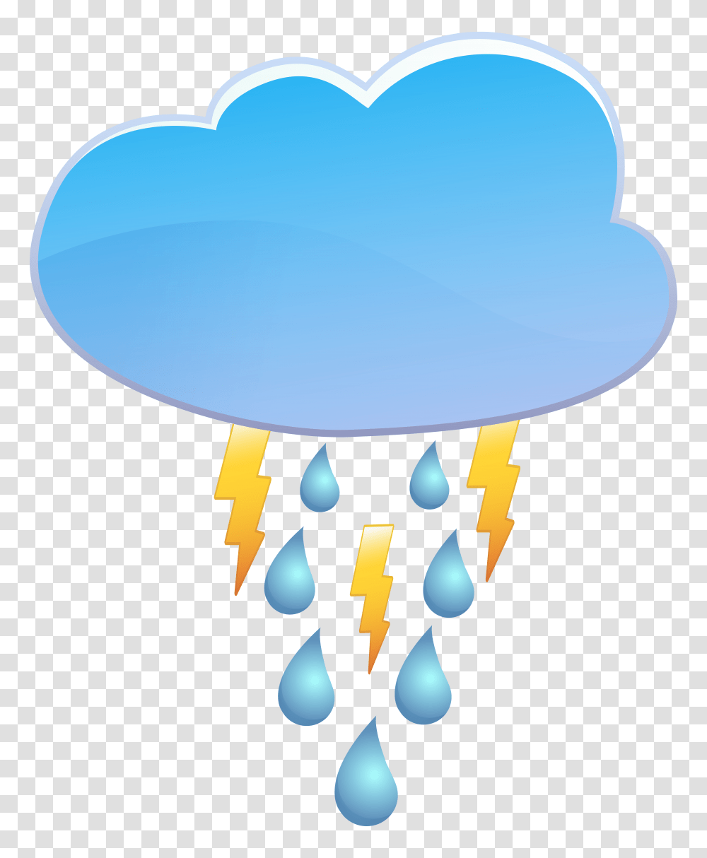 Cloud Rain And Thunder Weather Icon Clip Art, Jellyfish, Invertebrate, Sea Life, Animal Transparent Png
