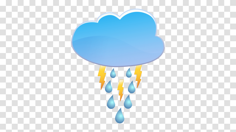 Cloud Rain And Thunder Weather Icon Clip Art, Lamp, Jellyfish, Invertebrate, Sea Life Transparent Png