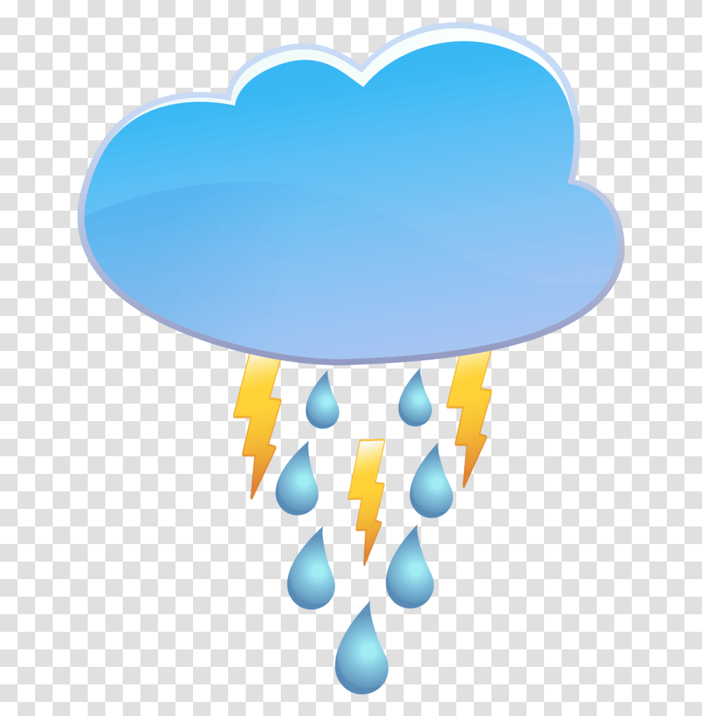 Cloud Rain And Thunder Weather Icon Thunder And Rain Clipart, Lamp, Jellyfish, Invertebrate, Sea Life Transparent Png