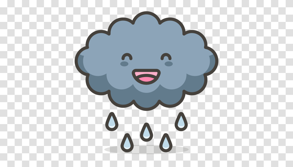 Cloud Rain Funny Icon Free Of Another Emoji Icon Set, Animal, Mammal, Key, Cupid Transparent Png