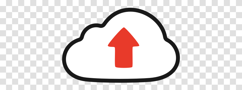 Cloud Red Upload Video Youtube Icon Logo De Subir Videos, Text, Label, Symbol, Hand Transparent Png