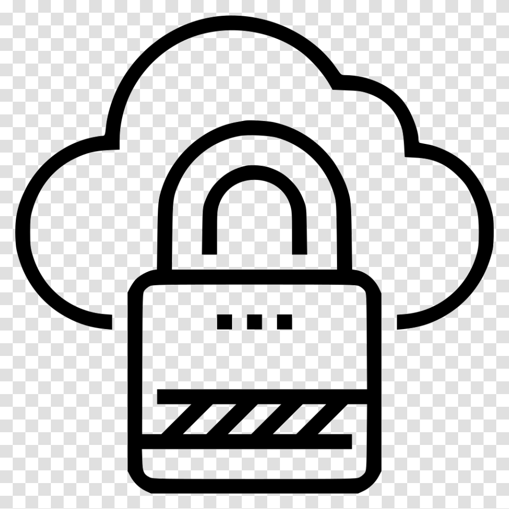 Cloud Security Cloud Database Free Icon, Lock, First Aid, Lawn Mower, Tool Transparent Png