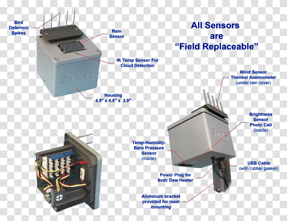 Cloud Sensor Skyalert Cloud Sensor, Machine, Electronics, Electrical Device, Projector Transparent Png