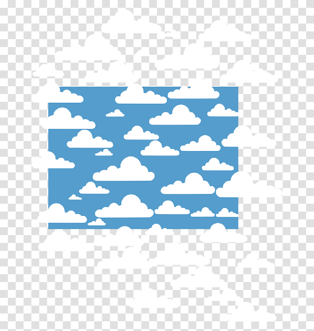 Cloud Simple Cartoon Clouds Weather Clue, Rug, Weapon, Weaponry, Nature Transparent Png