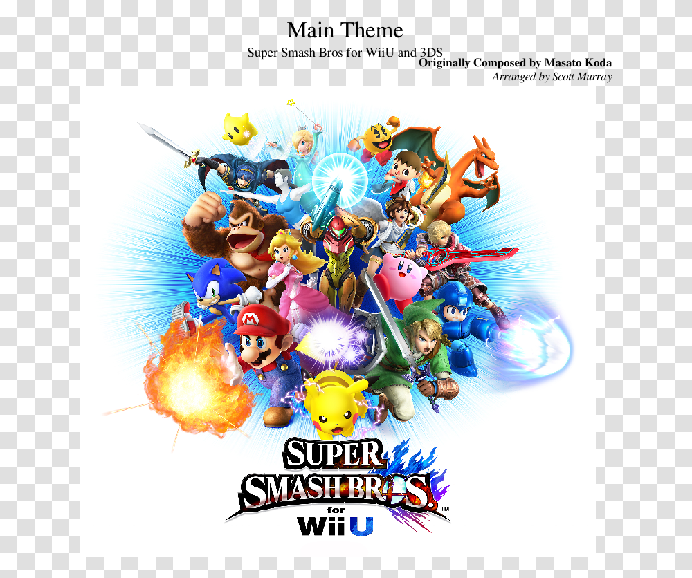 Cloud Smash 4 Super Smash Bros Wii U, Poster, Advertisement Transparent Png