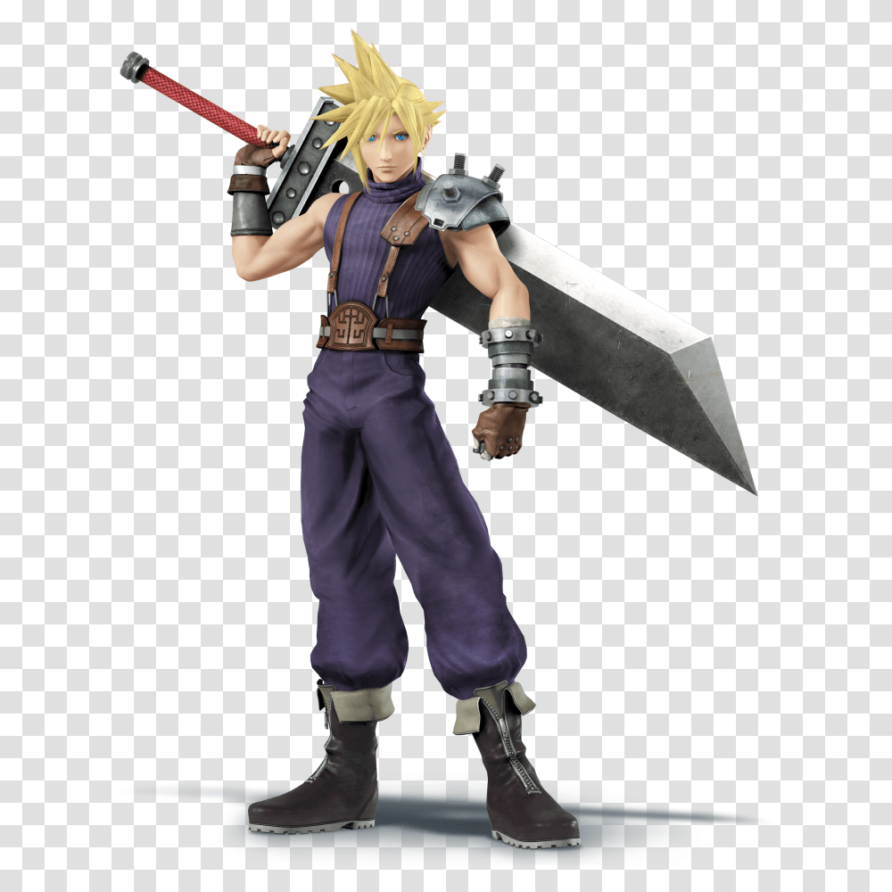 Cloud Smash Bros 4 Strife, Person, Costume, Clothing, Toy Transparent Png