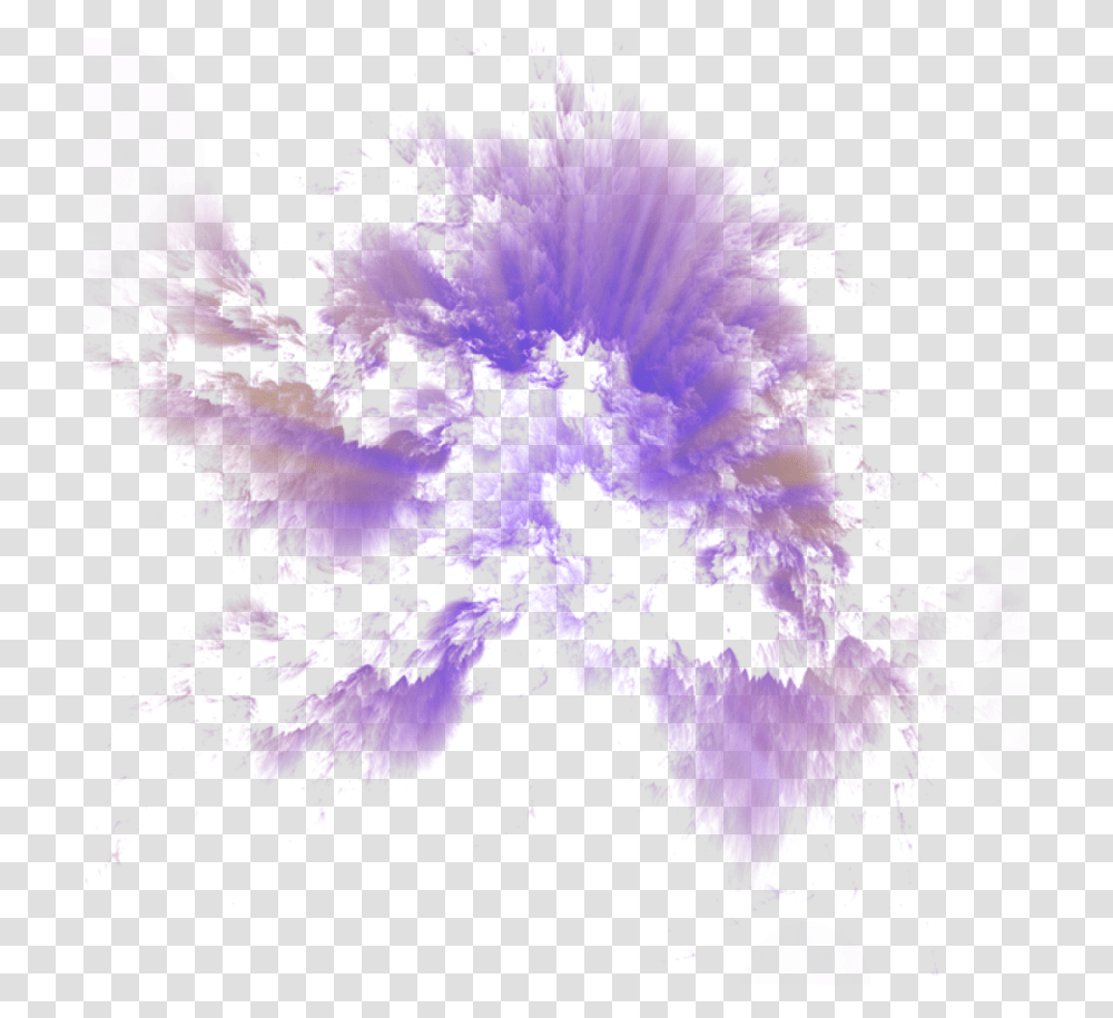 Cloud Smoke Purple Sun Light Universe, Ornament, Pattern, Fractal Transparent Png