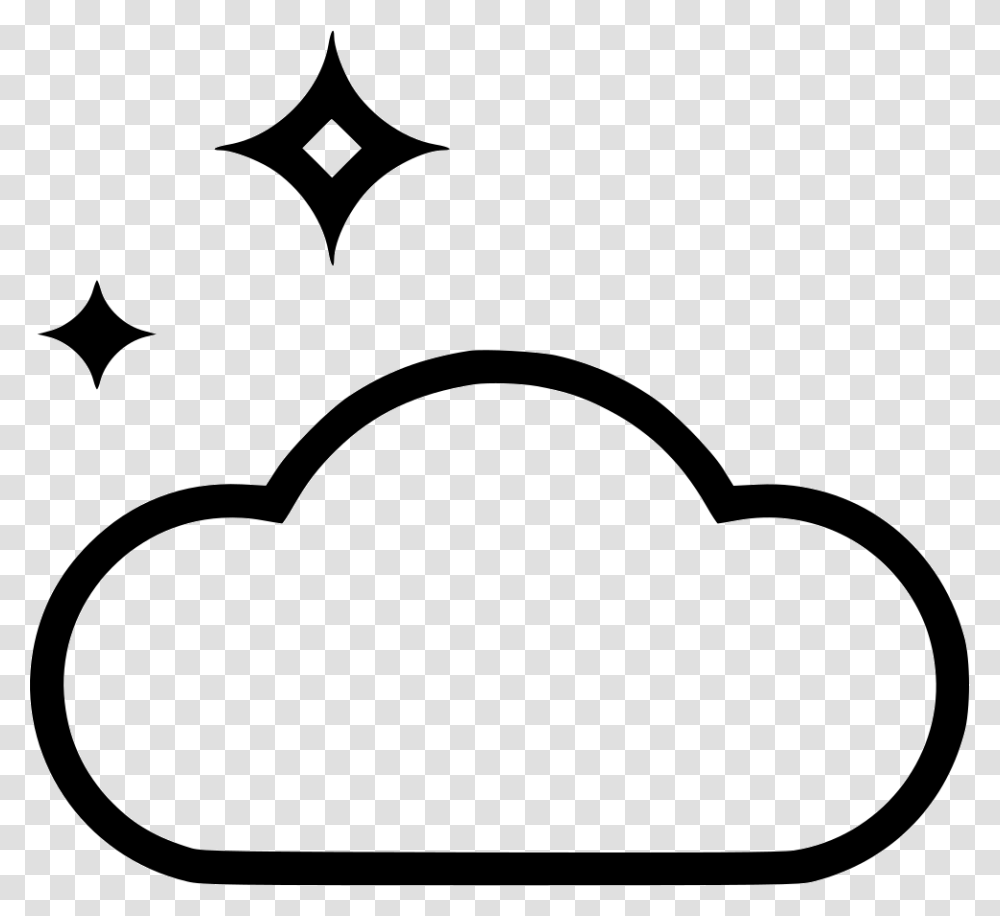 Cloud Stars Night Icon Free Download, Stencil, Sunglasses, Accessories, Accessory Transparent Png