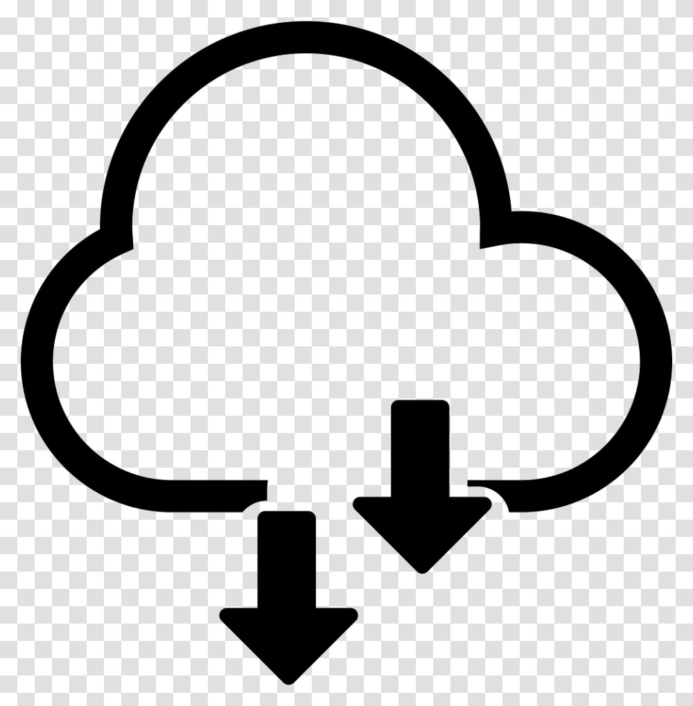 Cloud Storage Icon Clipart Picture Free Library Hd Cloud Computing Icon, Stencil, Silhouette Transparent Png