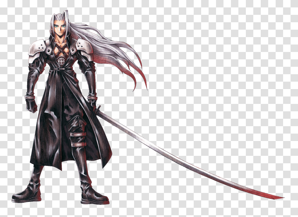 Cloud Strife And Final Fantasy 7 Final Fantasy 7 Sephiroth, Person, Human, Bow, Samurai Transparent Png