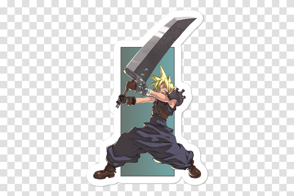 Cloud Strife Cloud Final Fantasy Dibujo, Person, Human, Duel, Hand Transparent Png