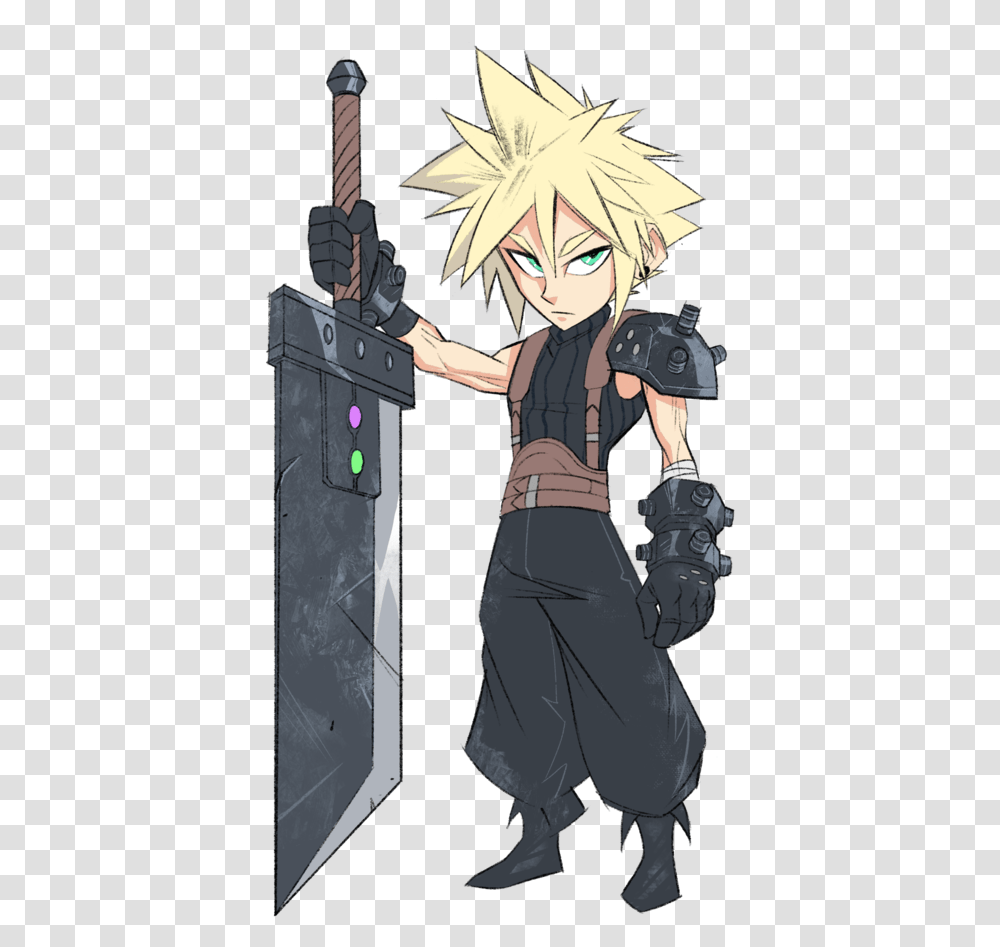 Cloud Strife Colorreaper, Person, Human, Comics, Book Transparent Png