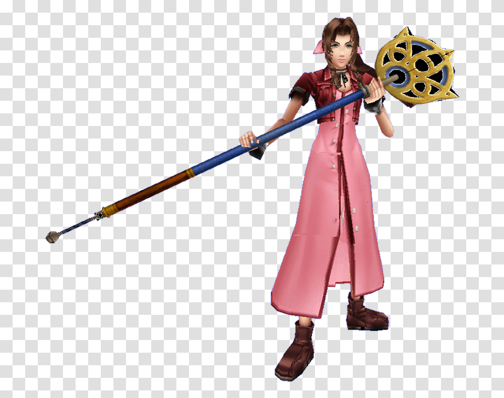 Cloud Strife Figurine, Costume, Person, Bow Transparent Png